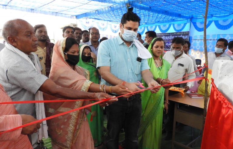 उच्च शिक्षा मंत्री उमेश पटेल ने किया 64 लाख के निर्माण कार्यों का लोकार्पण