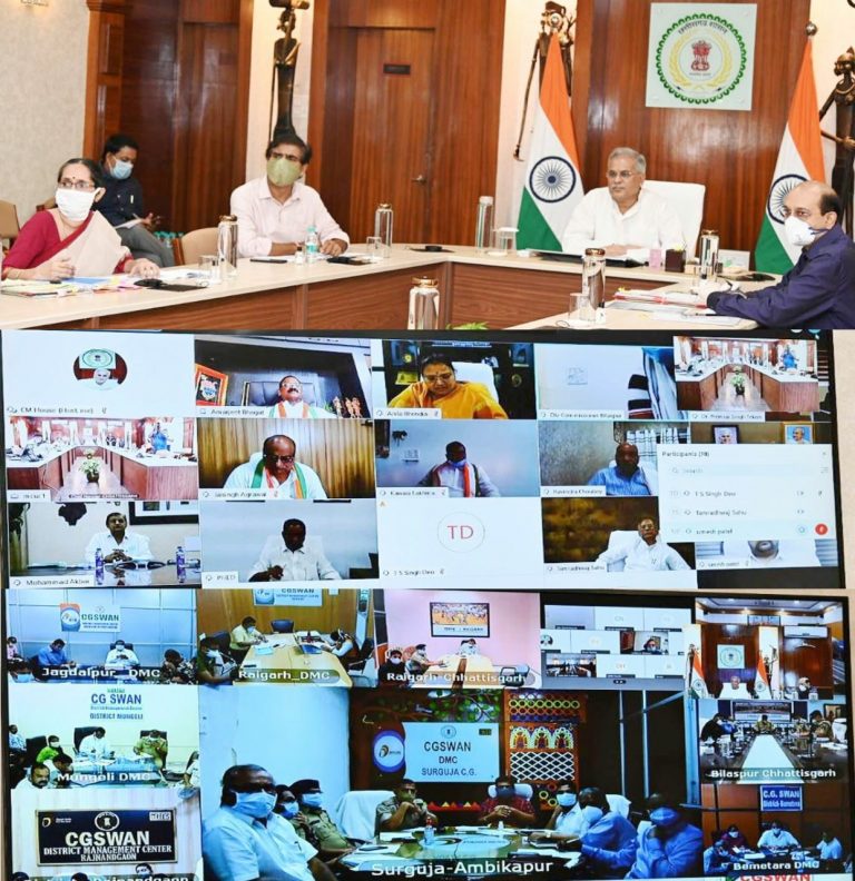 कोरोना मरीजों के उपचार और देखभाल की हो बेहतर व्यवस्था- मुख्यमंत्री भूपेश बघेल