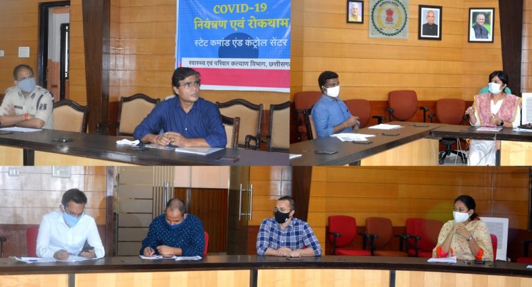 कोविड – 19 वायरस के नियंत्रण  और रोकथाम के लिए मुख्य सचिव ने ली बैठक