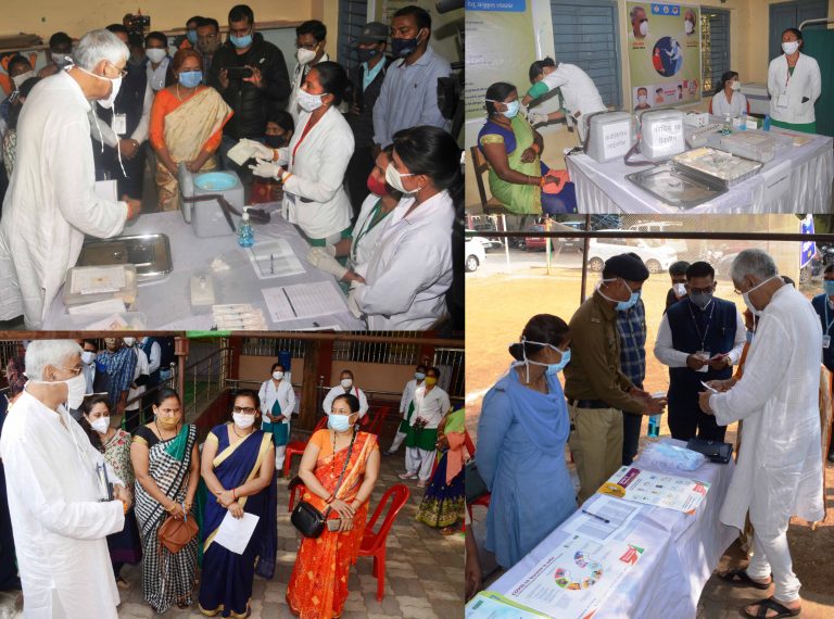 स्वास्थ्य मंत्री ने कोरोना वैक्सीनेशन के ड्राई रन प्रक्रिया का किया निरीक्षण : मितानिनों को इसमें शामिल किया