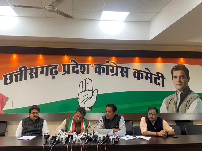 धान खरीदी पर भ्रम फैलाने के लिये रमन सिंह, धरमलाल कौशिक, विष्णुदेव साय माफी मांगे