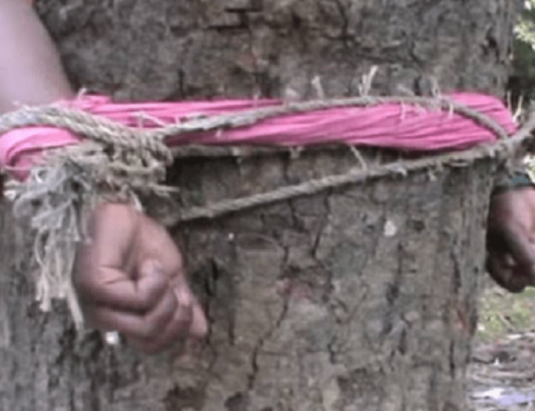 चोरी के शक में दो लोगों को बांधकर डंडों से पीटा; तीन आरोपी गिरफ्तार