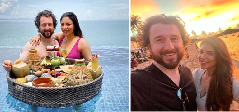 हनीमून मनाने  रोमांटिक वेकेशन स्पॉट थाईलैंड पहुंचे शमा सिकंदर और जेम्स मिलिरॉन 