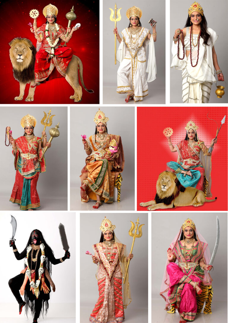 माँ दुर्गा के नव अवतार का फोटो शूट एक दिन में करने वाली पहली एक्ट्रेस हैं एकता जैन