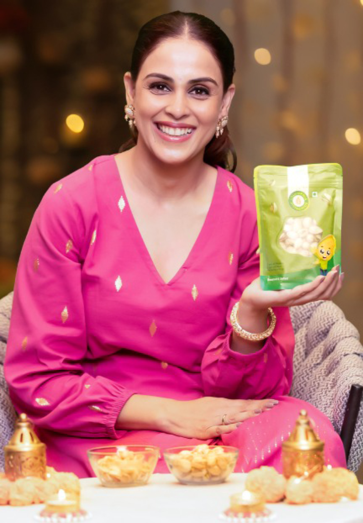 कैलिफोर्निया पिस्टैशियो ने जेनेलिया देशमुख की धमाकेदार दीवाली के जश्न को दिया खास अंदाज़