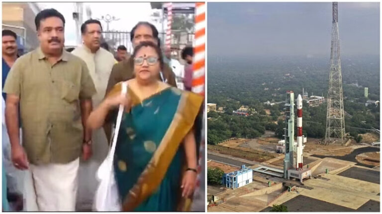 तिरुमाला श्रीवेंकटेश्वर मंदिर पहुंचे इसरो वैज्ञानिक, नए साल पर उपग्रह की लॉन्चिंग से पहले की पूजा