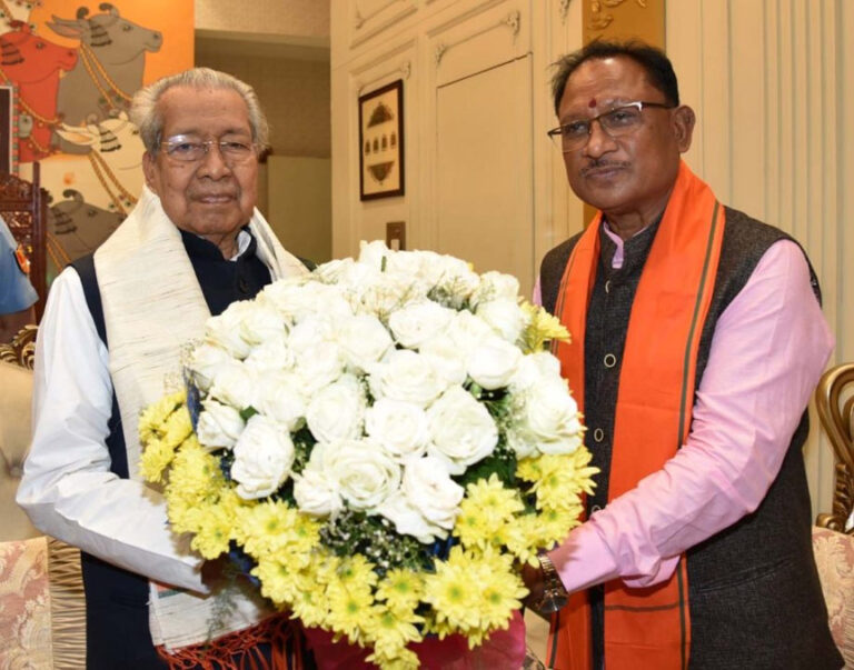 राज्यपाल से विष्णु देव साय ने की मुलाकात