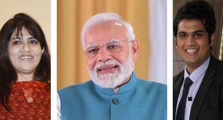 लता मंगेशकर की भतीजी  रचना शाह और रिदम वाघोलिकर ने प्रधानमंत्री नरेंद्र मोदी को एक भावपूर्ण गीत समर्पित किया