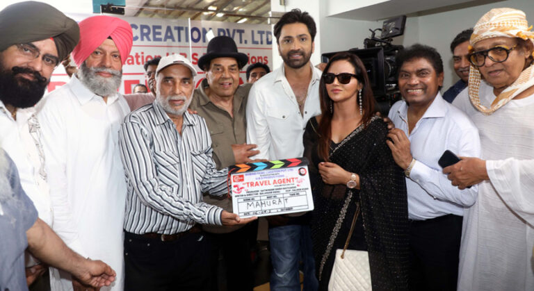 सोनू बग्गड़ को पहली पंजाबी फ़िल्म “ट्रेवल एजेंट” के लिए धर्मेंद्र ने दिया आशीर्वाद