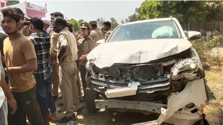 गोंडा में सांसद बृजभूषण के बेटे करण भूषण के काफिले से टकराई बाइक, दो की मौत; महिला की हालत गंभीर