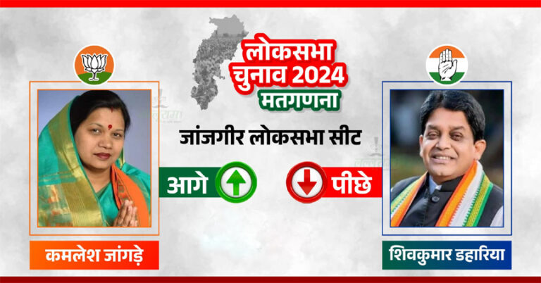 Election Results 2024 : जांजगीर में 6 राउंड की गिनती पूरी, भाजपा प्रत्याशी कमलेश जांगड़े आगे