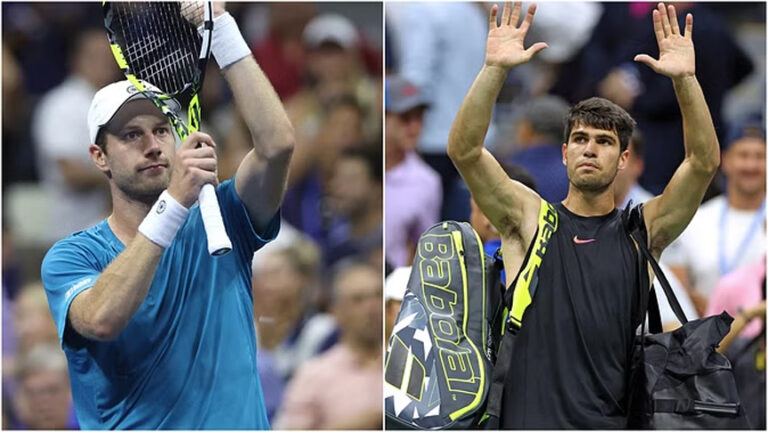 ओलंपिक रजत पदक विजेता कार्लोस अल्काराज दूसरे राउंड में हारकर बाहर, विश्व नंबर-74 जैंडस्कल्प ने हराया