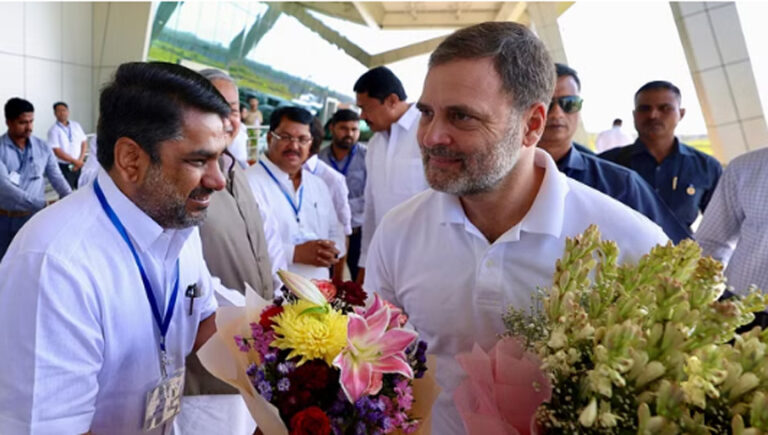 कोल्हापुर में राहुल गांधी ने छत्रपति शिवाजी महाराज की प्रतिमा का अनावरण किया, बोले- देश सभी का