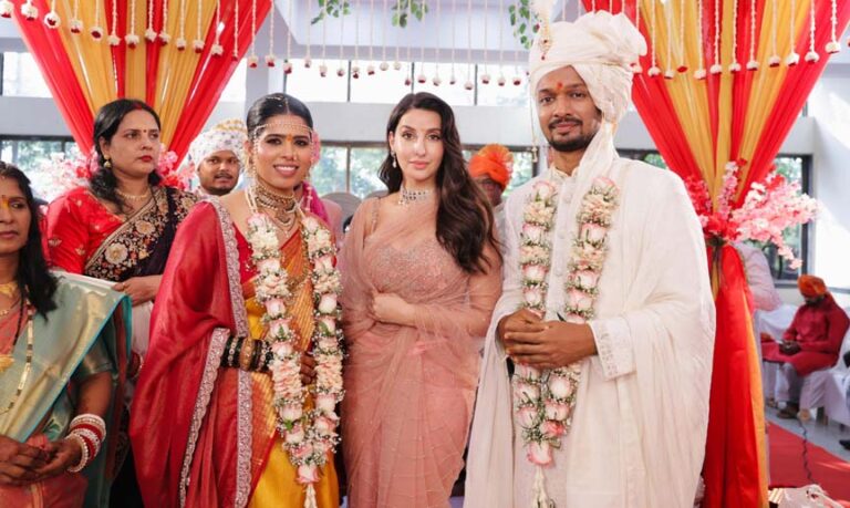 टीममेट की शादी में दिलों को छू लेगा ग्लोबल स्टार नोरा फतेही का सरल व्यवहार