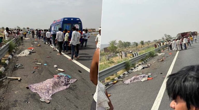 नूंह में भीषण हादसा: दिल्ली-मुंबई एक्सप्रेसवे पर हादसे में छह सफाई कर्मचारियों की मौत, पांच गंभीर रूप से घायल