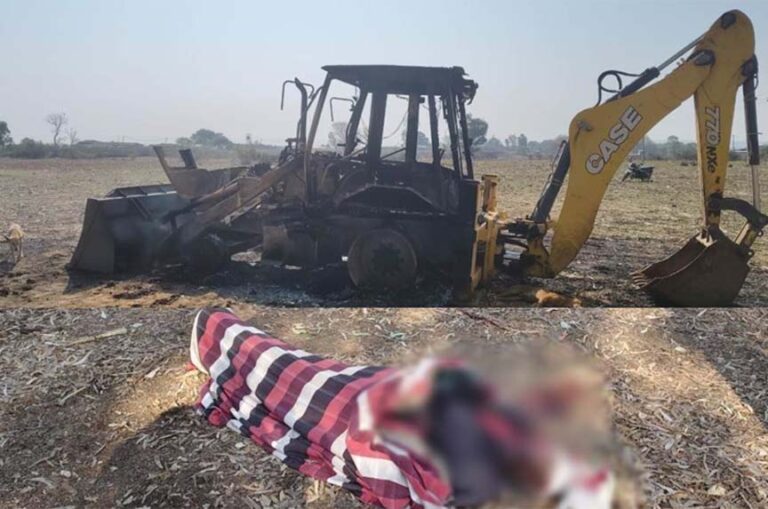 छत्तीसगढ़-झारखंड सीमा पर नक्सलियों ने मचाया तांडव, मुंशी को उतारा मौत के घाट, सड़क निर्माण में लगे गाड़ियों में लगाई आग