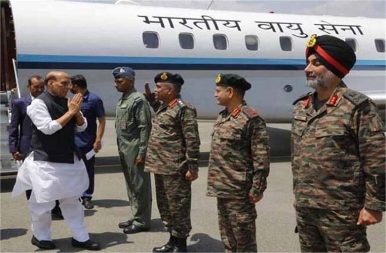 भारत-पाक संघर्ष विराम के बाद राजनाथ सिंह पहुंचे श्रीनगर, सुरक्षा हालातों का लिया जायजा