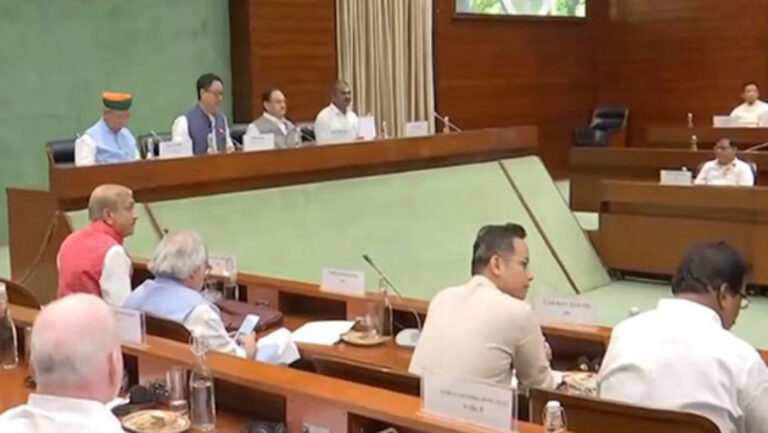 मानसून सत्र को लेकर सर्वदलीय बैठक, जेपी नड्डा ने की अध्यक्षता; कई विपक्षी दल हुए शामिल