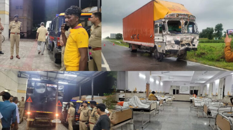 बुलंदशहर में बड़ा सड़क हादसा, हाईवे पर कंटेनर ने ट्रॉली में मारी टक्कर, आठ की मौत और 45 घायल