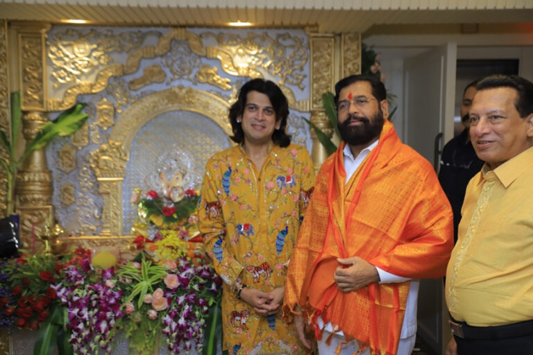 सलमान खान और डिप्टी सीएम एकनाथ शिंदे ने लिया बप्पा का आशीर्वाद