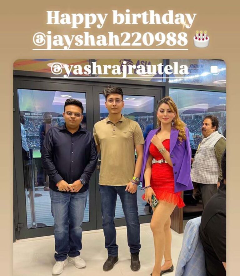 उर्वशी रौतेला का जय शाह को दिल छू लेने वाला बर्थडे मैसेज