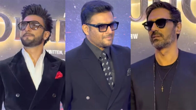 धुरंधर ट्रेलर लॉन्च में अर्जुन–रणवीर की फायर बॉन्डिंग ने बढ़ाई फिल्म की धड़कनें