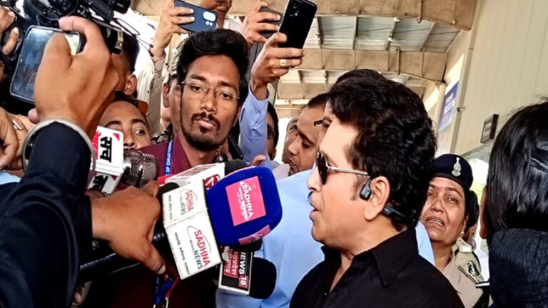 सचिन तेंदुलकर ने खेल को बढ़ावा देने पर दिया जोर, बोले-खेलों से टीम भावना और अनुशासन होता है विकसित