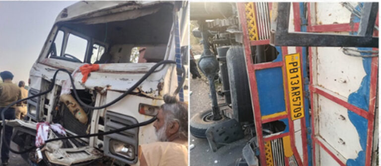 पंजाब में भीषण सड़क हादसा: ट्रॉला और पिकअप में जबरदस्त टक्कर, डेरा ब्यास जा रहे आठ श्रद्धालुओं की मौत