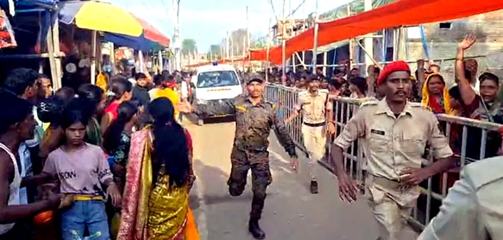 लखीसराय के अशोकधाम मंदिर में भगदड़