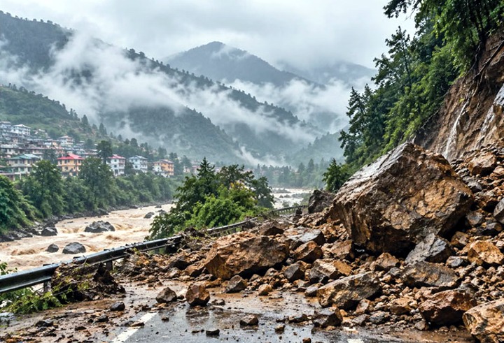 हिमाचल में बारिश का कहर: 85 सड़कें बंद