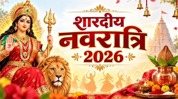शारदीय नवरात्रि 2026: 11 अक्टूबर को नवरात्रि का पहला दिन