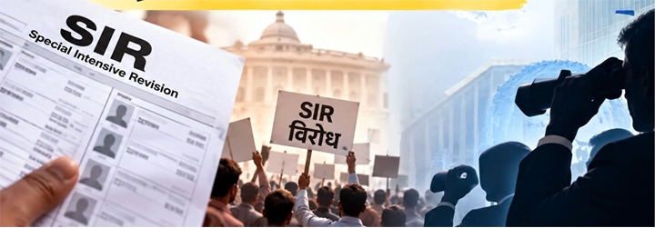 एसआईआर के खिलाफ प्रदर्शनों का विदेशी कनेक्शन?